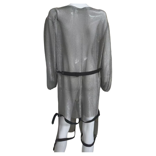 Back of MEFE Stainless Steel Full Tunic/Bolero with Split Leg