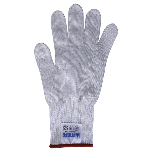MEFE FoodFlex Cut Resistant Glove White, Full Hand, Extra Long Cuff, Ultra Soft