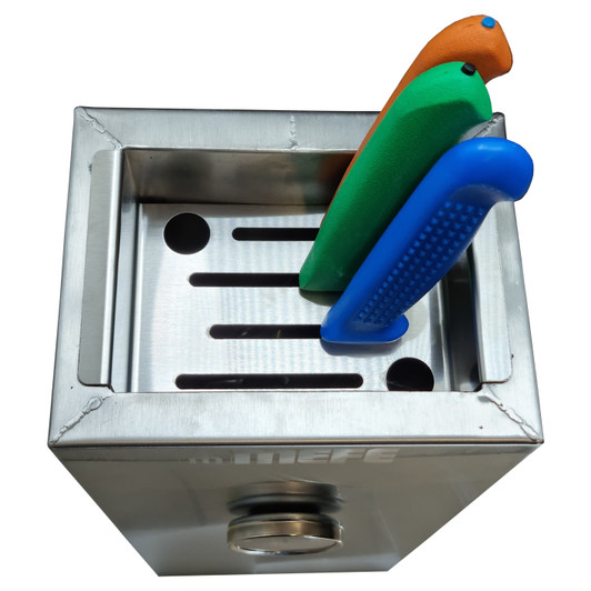 MEFE Factory Knife Steriliser IP63, 1.2kW Stainless Steel - up to 8 Knives & 2 Steels