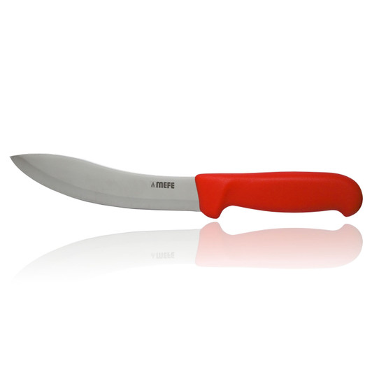 MEFE 6"/15cm Skinning Knife - Red Fibrox Handle