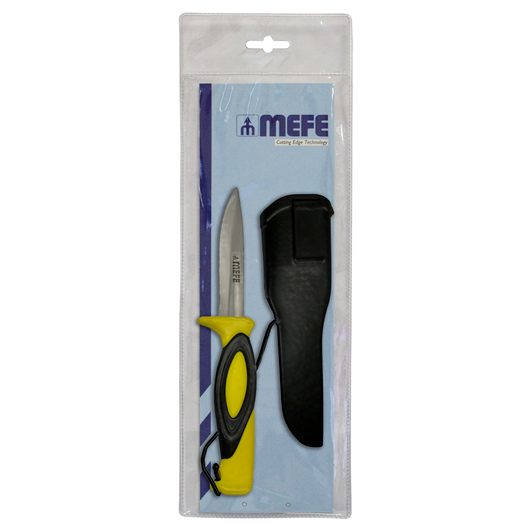 MEFE 4"/ 10cm Hunting / Fishing Knife With Cord And Sheath with Plastic Knife Bag Included