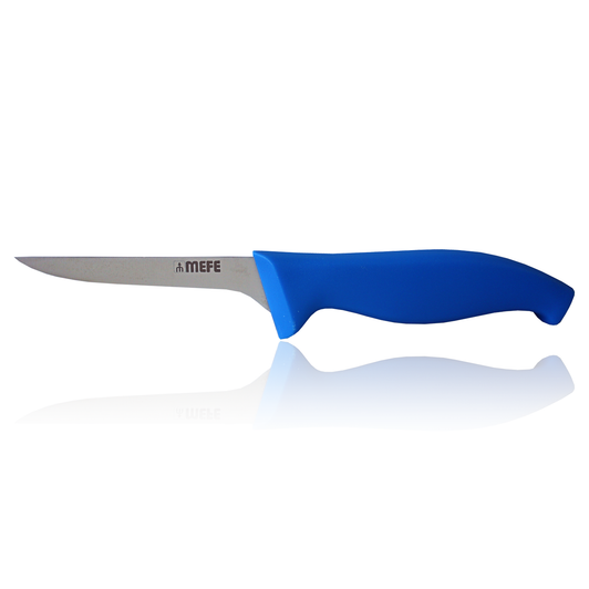 MEFE 4.5"/11cm Narrow Boning Knife - Blue Fibrox Handle