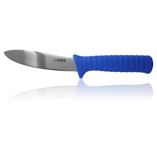 MEFE 5"/13cm Skinning Knife - Ribbed Blue Fibrox Handle