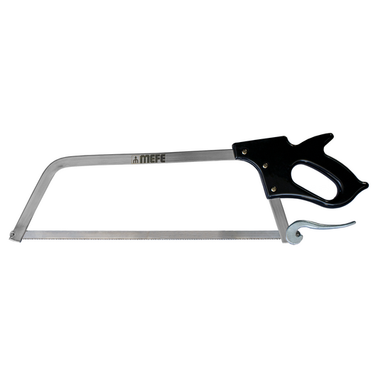 MEFE Handsaw, Butcher Meat Saw 19" (482mm) Cam Lock - Stainless Steel Frame - Stainless Steel Needle Tip Blade