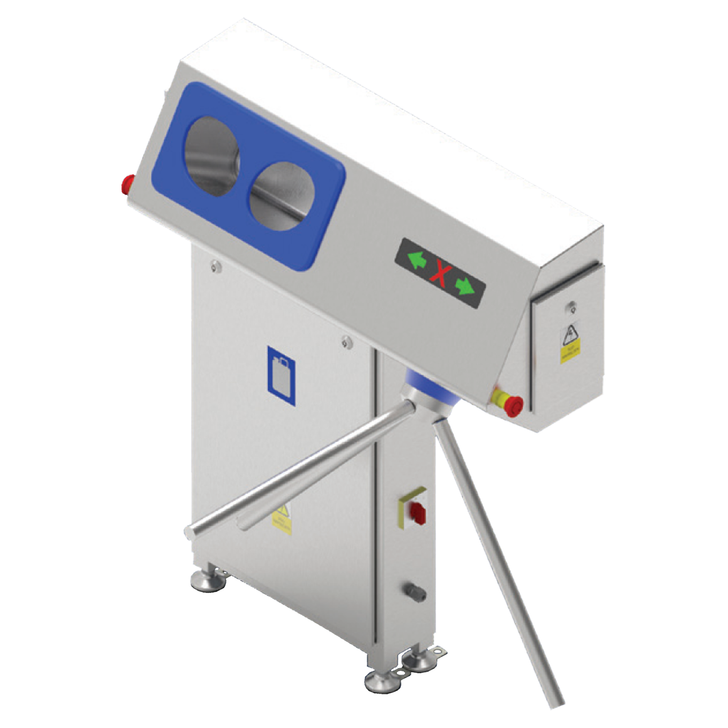 Free Standing Turnstile - Hand Sanitise Pause