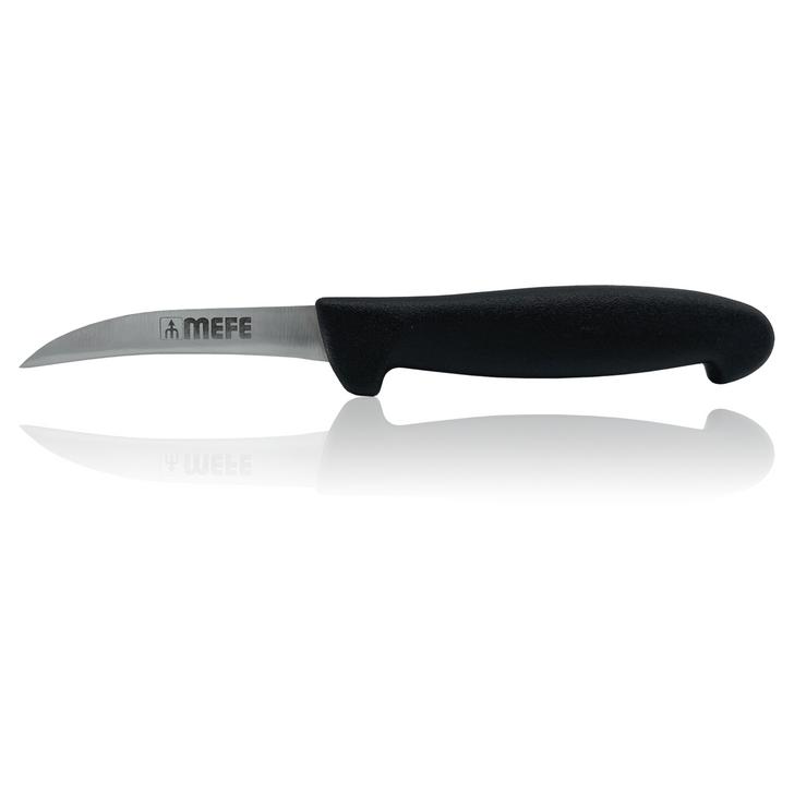 Box of 36 - 2.5"/ 6cm Fruit Knife - Black PP Handle