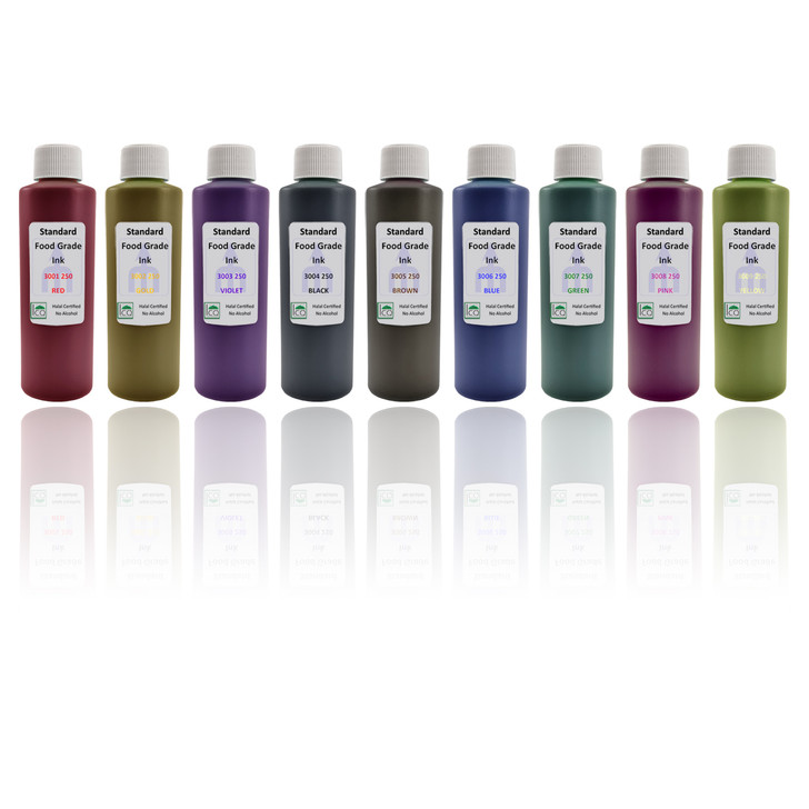 MEFE Food Grade Premium Edible Ink, Quick Dry with Water Absorbing Agents, 250 ml