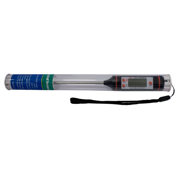 MEFE Digital Thermometer with Stainless Steel Probe Packaged