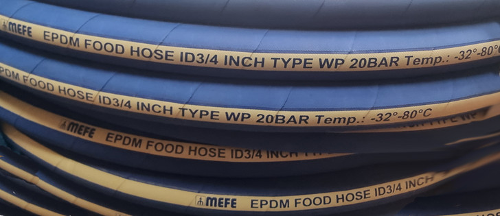 MEFE Food Grade Hose 3/4" High Temperature 100m roll