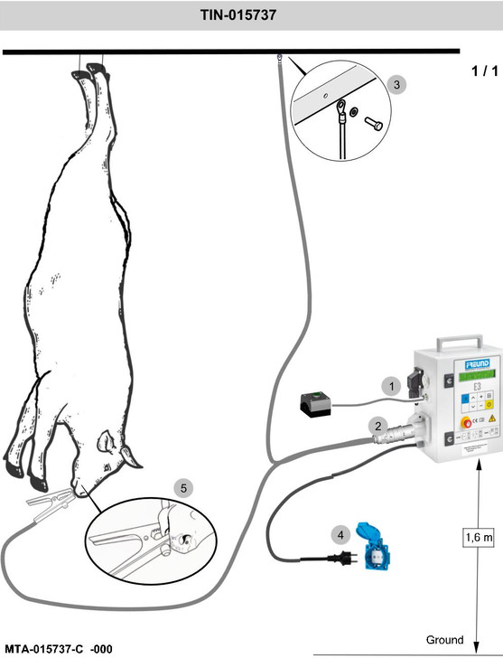 High Frequency Stimulation device for Immobilisation / Stimulation / Hide Pulling