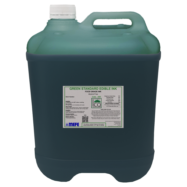 MEFE Green Food Grade Meat Marking Ink Standard Edible Ink 20L