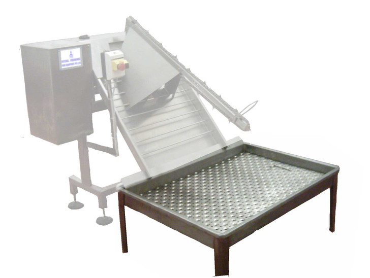 Heavy Duty Receiving Tray with Drainage Plate