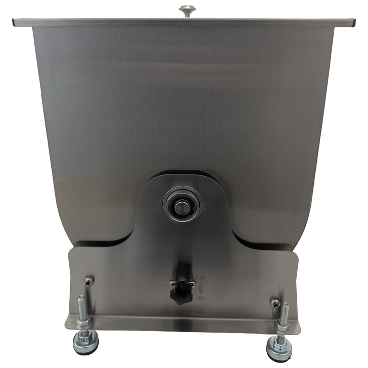 MEFE Commercial Single Axle Tilting Bowl Mixer tilt dial lock 1