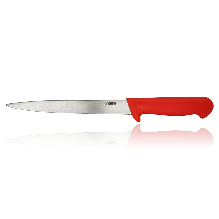 MEFE 8"/20cm Hunting / Sticking Knife - Red Polypropylene Handle