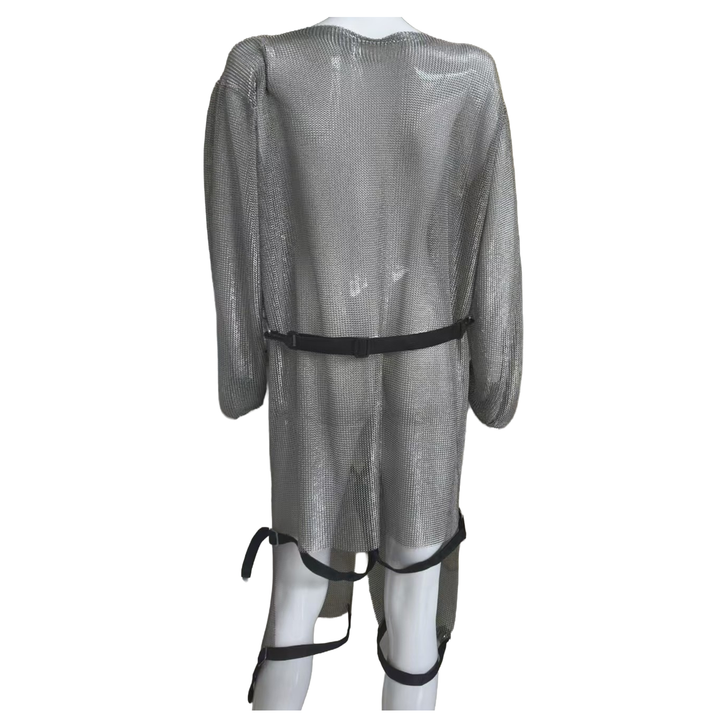 Back of MEFE Stainless Steel Full Tunic/Bolero with Split Leg