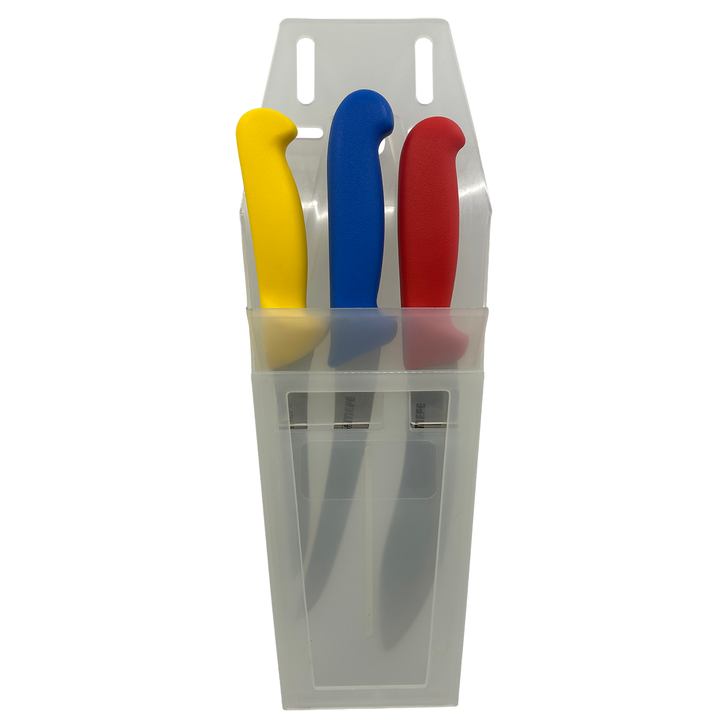 MEFE Knife Scabbard (2 - 3 Knives) Clear shown with knives