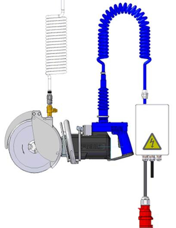 BRISKET KNIFE SAW  Sheep Brisket - 1.8Kw 2 Handed Anti Tie Down