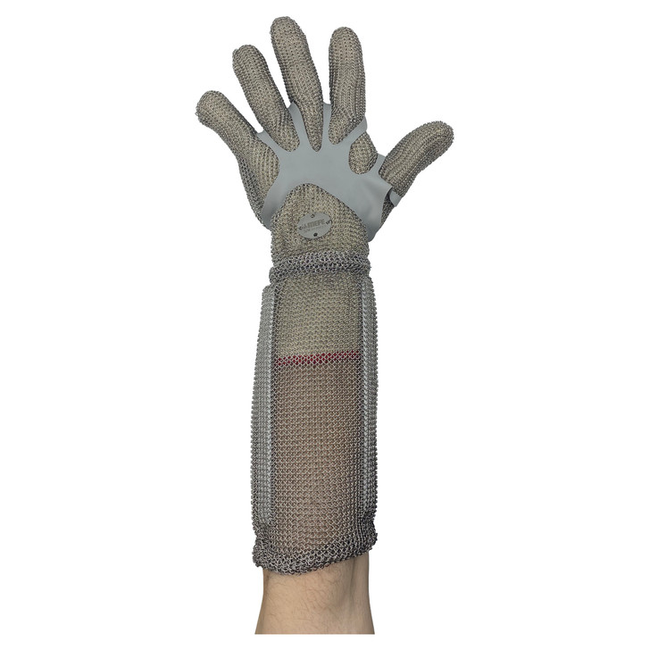 MEFE Stainless Steel Chain Mesh Glove - Full Hand + 20cm Cuff (Tiger Spring)