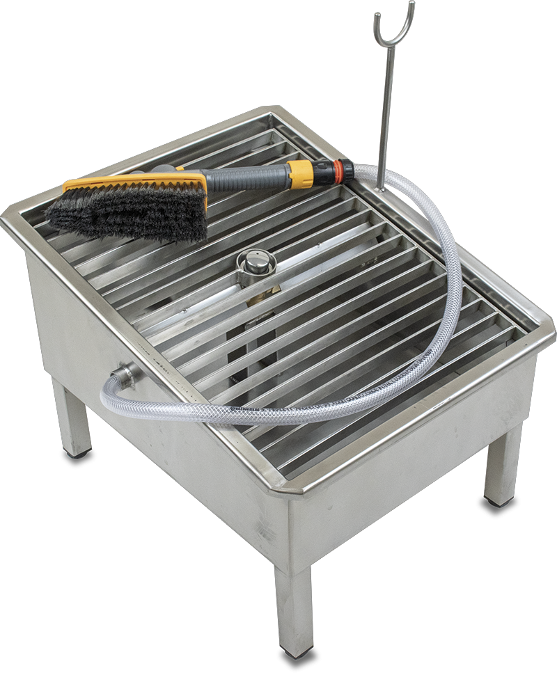 Manual Boot Washer with Disinfectant Brush