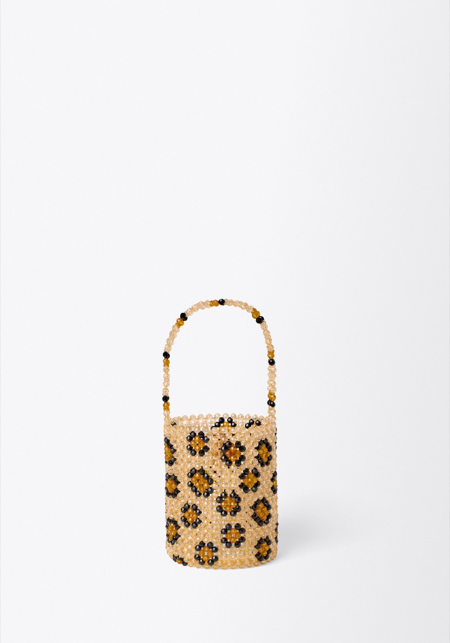 leopard bucket bag