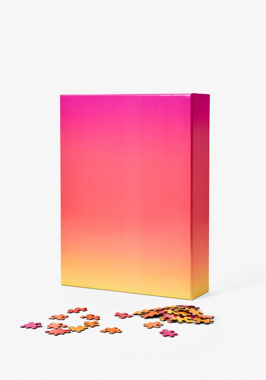 Areaware Large Gradient Puzzle Pink/ Orange/ Yellow LE POINT