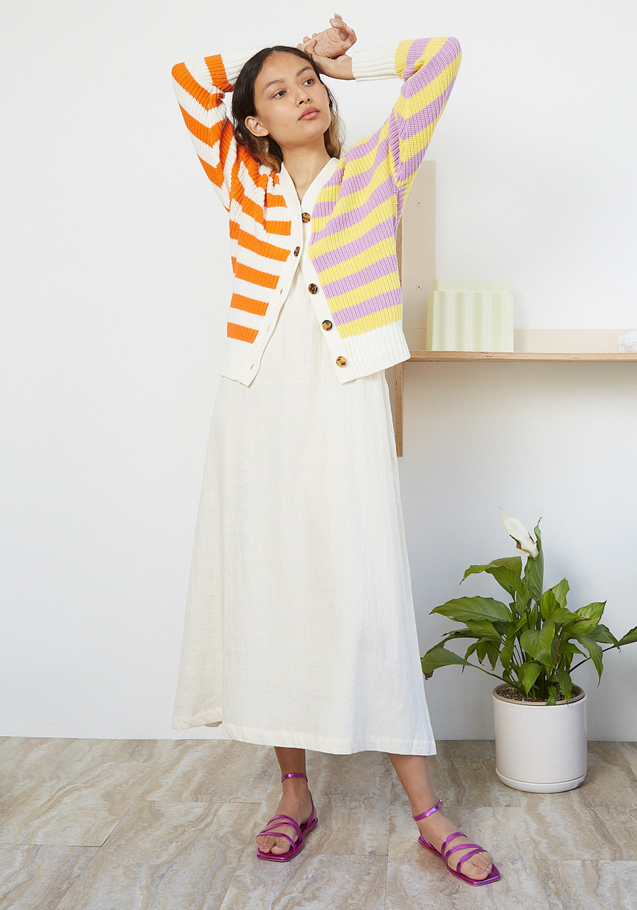Staud Essex Cardigan - Cabana Stripe 