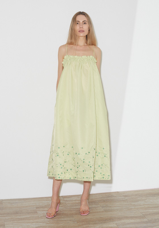 Ganni Nylon Maxi - Green - LE POINT