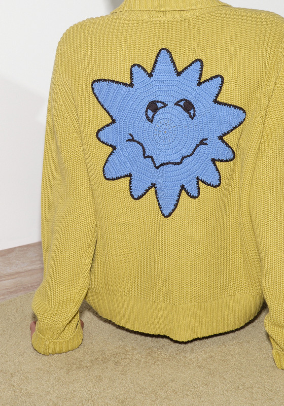 トップス BRAINDEAD BUGGIN' OUT CROCHET CARDIGAN Brain Dead Buggin' Out Crochet Zip Cardigan Olive | END. (CA)