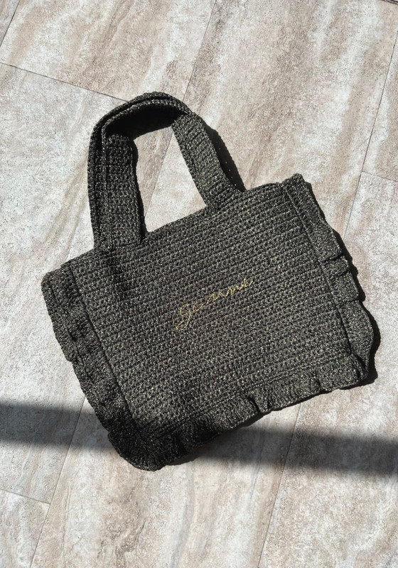 PRADA Handbag BN1728 bag Frill Tote Bag Nylon leather Violet | eBay