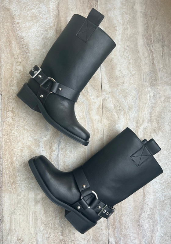 Ankle Boots Ganni Mc Boots Black Ganni Biker Tubular Mid Shaft