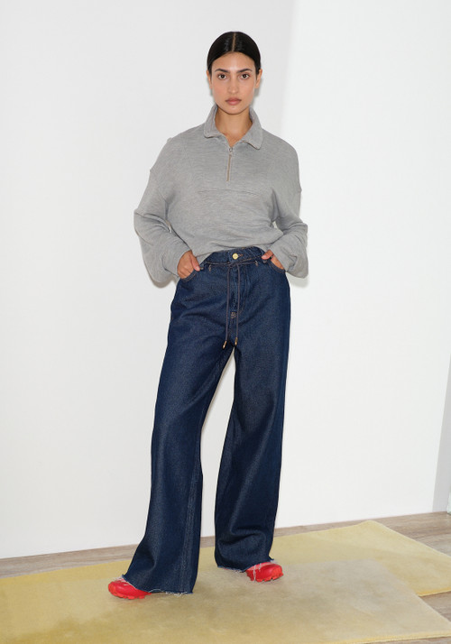 GANNI（ガニー）の「Heavy Denim Wide Drawstring Jeans（デニム