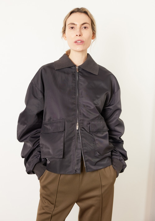 Birrot Taupe Love Bomber Jacket