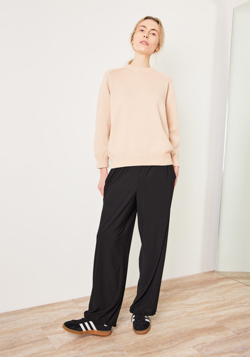 Birrot Lay 1 Drawstring Trouser - Black - LE POINT