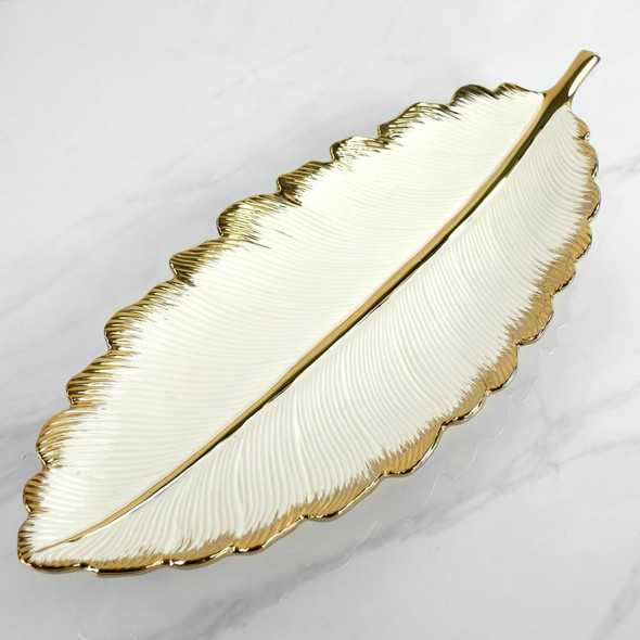 Golden Leaf Chocolate Dish