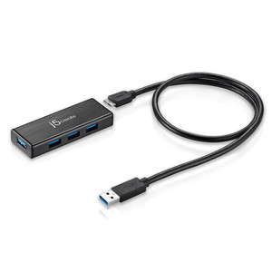 j5create USB 3.0 4-Port Mini Hub (w/ 5V/4A adapter)