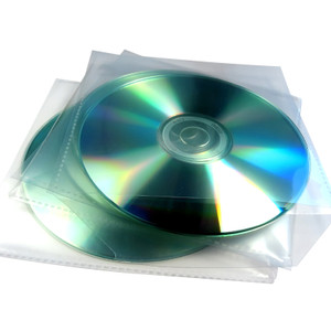 PVC CD Sleeve with Flap - (Pack of 100)