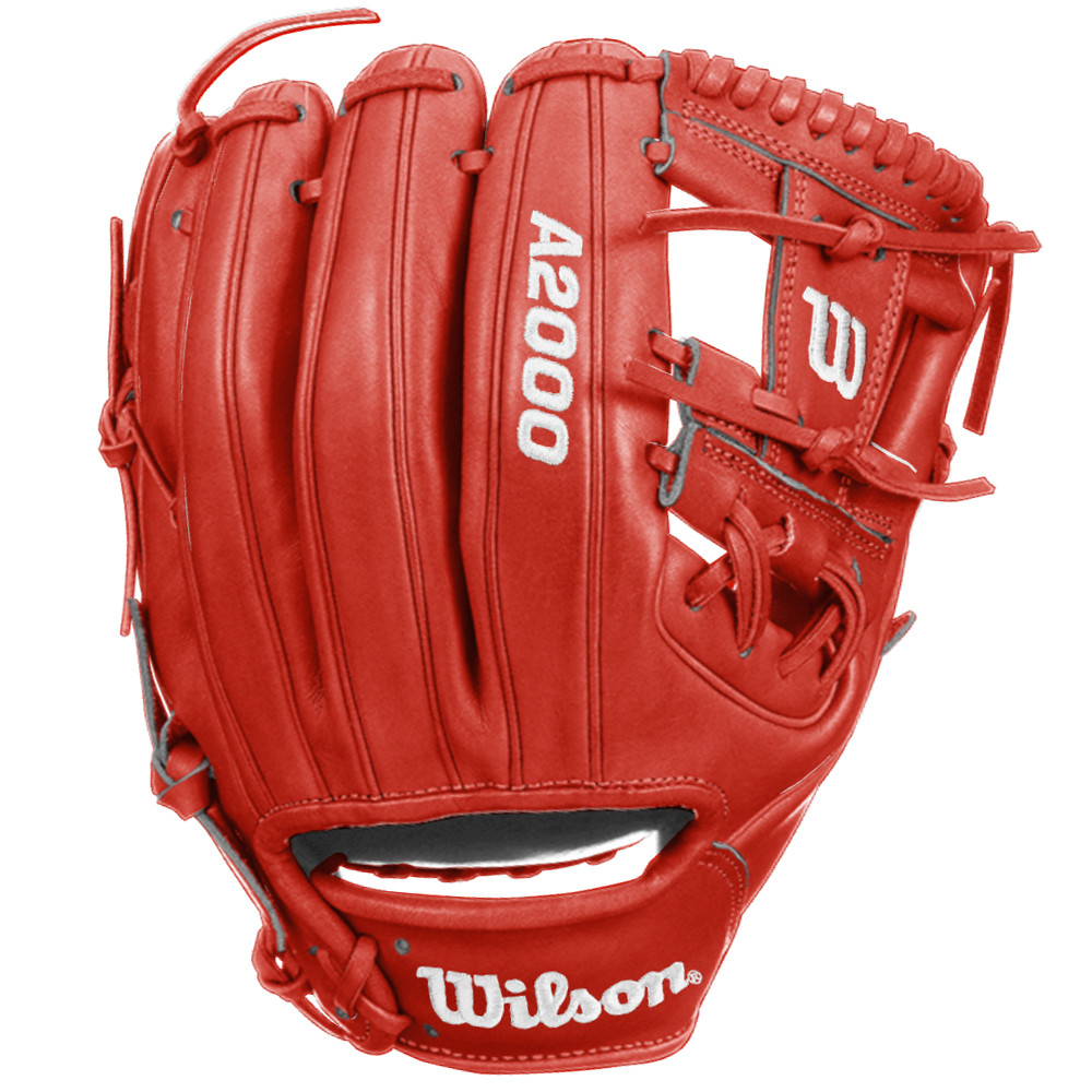 CUSTOM WILSON A2000 1786 - RED - 11.5" RHT BASEBALL GLOVE