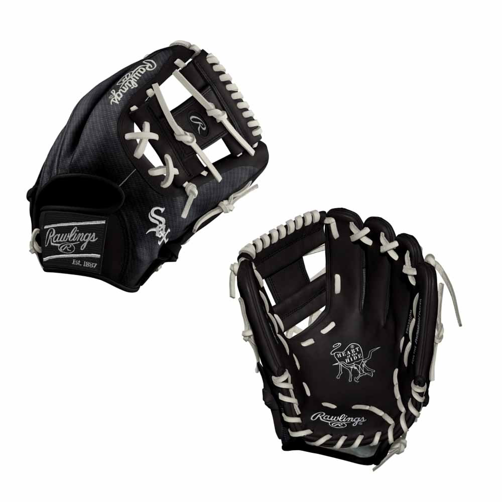 CUSTOM RAWLINGS HEART OF THE HIDE PRO204DM-2 - WHITE SOX - 11.5