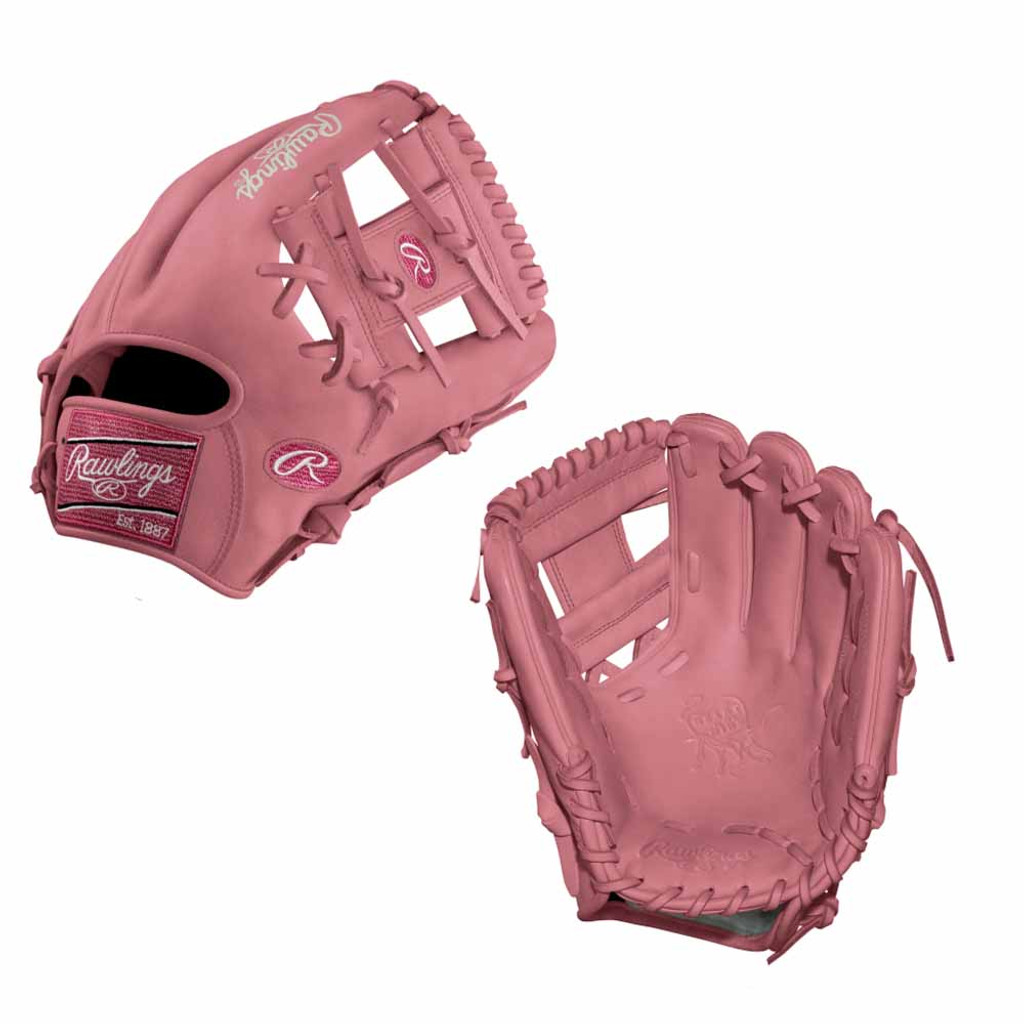Custom Rawlings Heart of the Hide PINK PRO204-2 11.5" Baseball Glove 