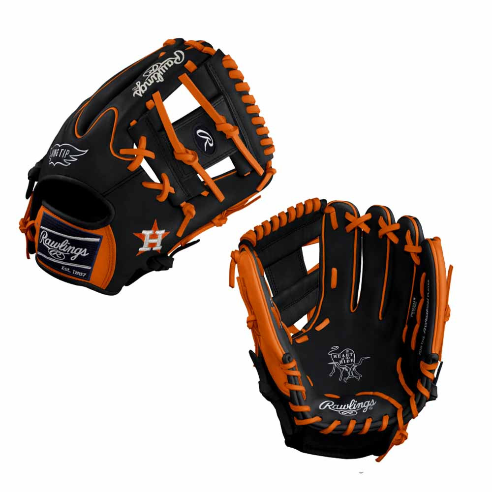 Custom Rawlings Heart of the Hide ASTROS - PRO204W-2 - 11.5” Baseball Glove