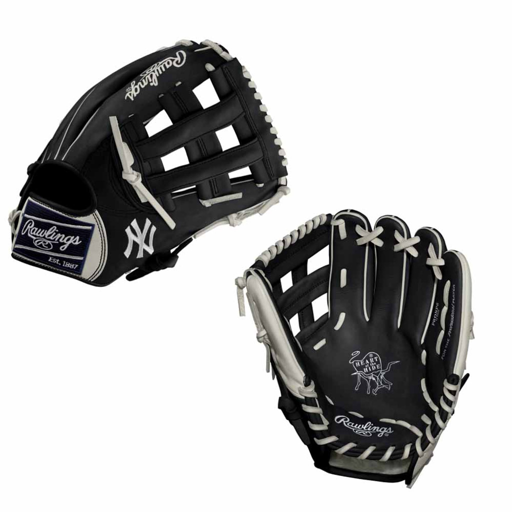 Custom Rawlings Heart of the Hide YANKEES PRONP6-6 12" Baseball Glove 