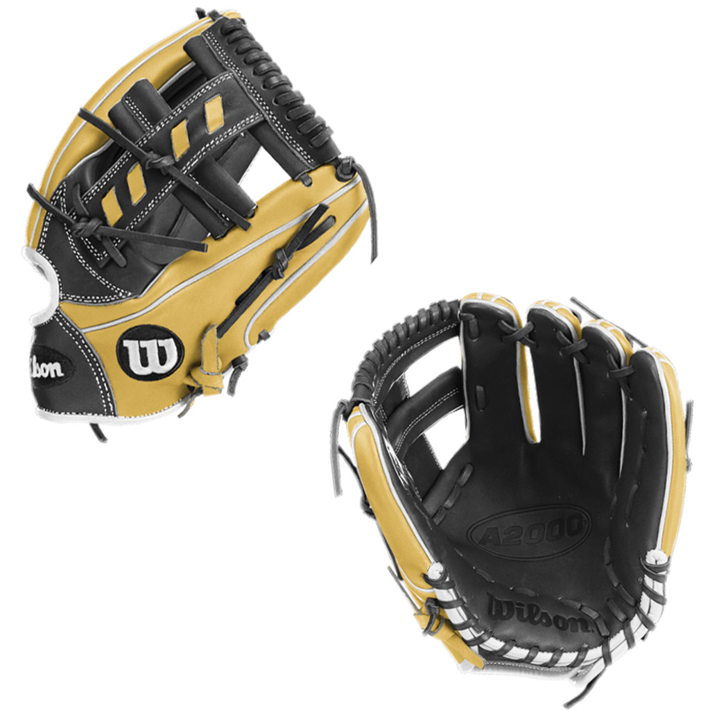 CUSTOM WILSON A2000 1716 - BLBKWH - 11.5" BASEBALL GLOVE