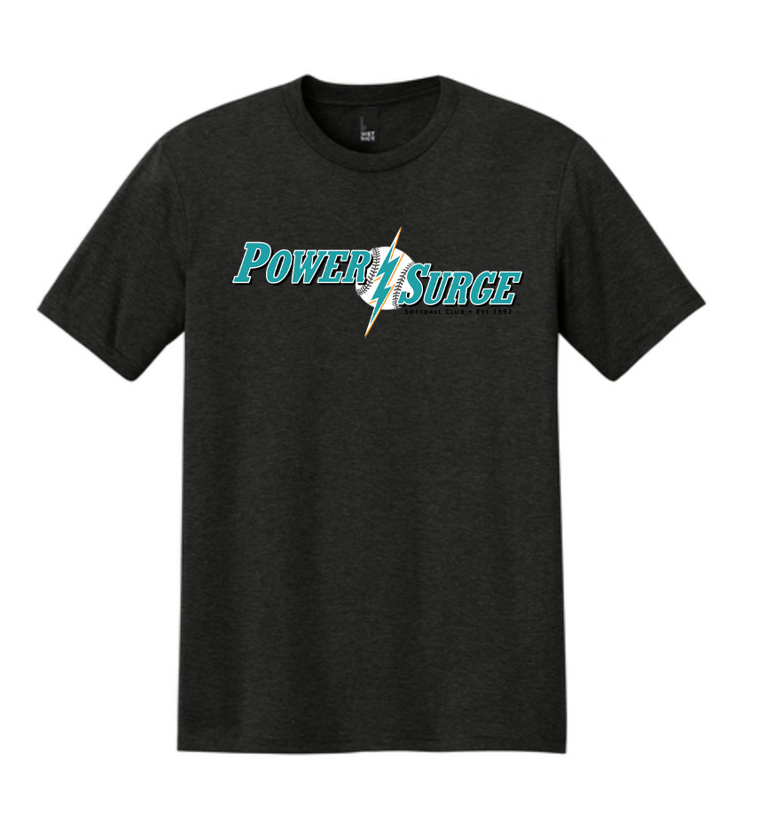 Power Surge Cotton Tee - Black 