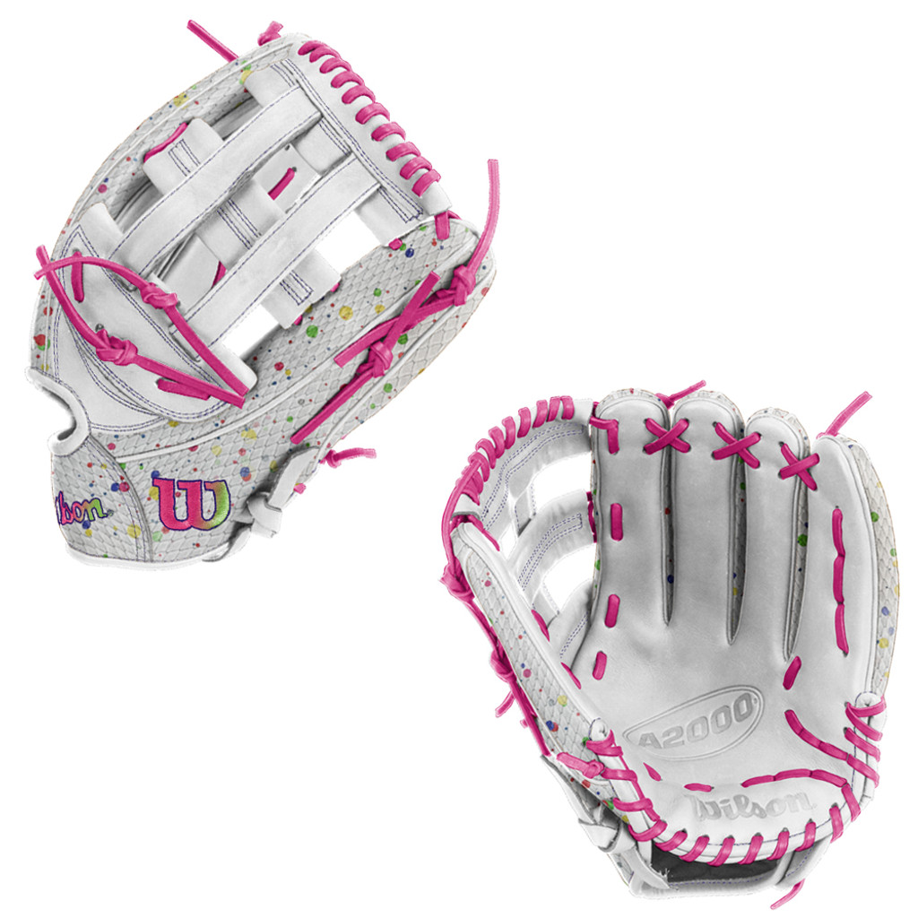 CUSTOM WILSON A2000 PNTWHPK - 1799 - 12.75" BASEBALL GLOVE