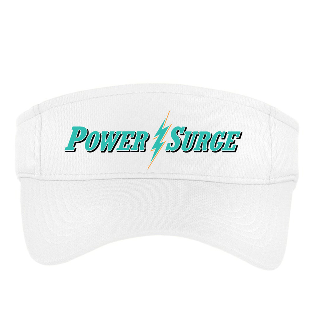 San Diego Power Surge Softball Visor White