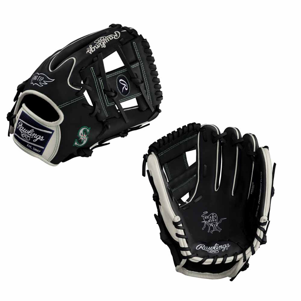 Custom Rawlings Heart of the Hide MARINERS - PRO204W-2 - 11.5” Baseball Glove