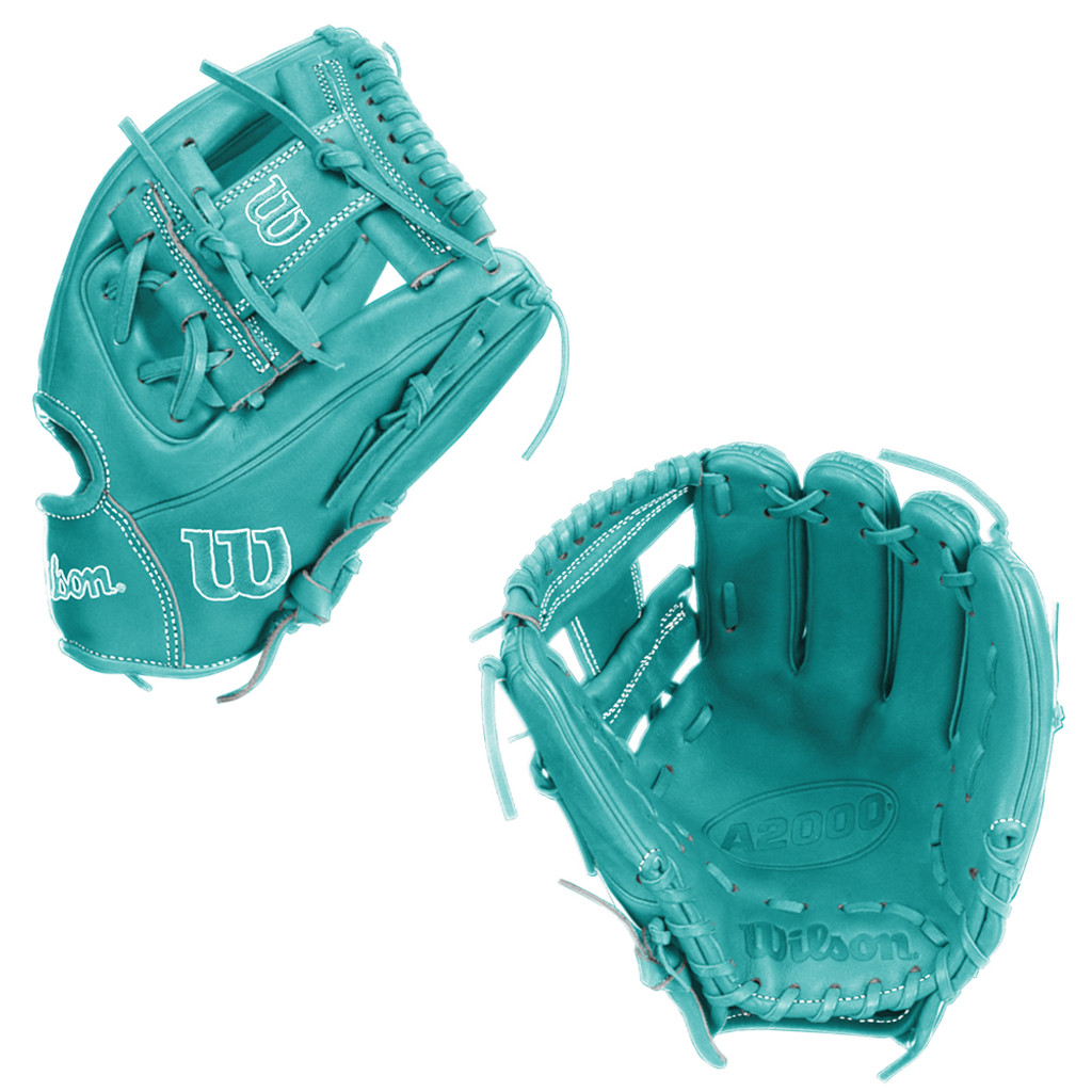 CUSTOM WILSON A2000 1786 - TEAL - 11.5" BASEBALL GLOVE