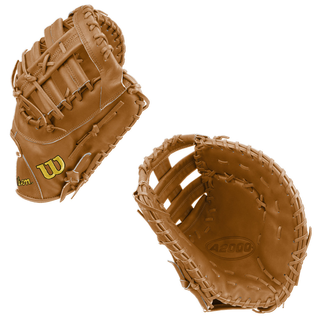 WILSON A2000 1679 - WBW102099125 - SADDLE TAN - 12.5" FIRST BASE MITT