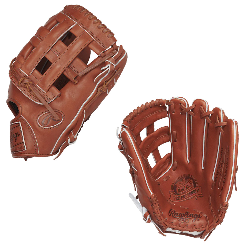 RAWLINGS PRO PREFERRED PROS3029-6BR - LEATHER LABELS - 12.75" BASEBALL GLOVE