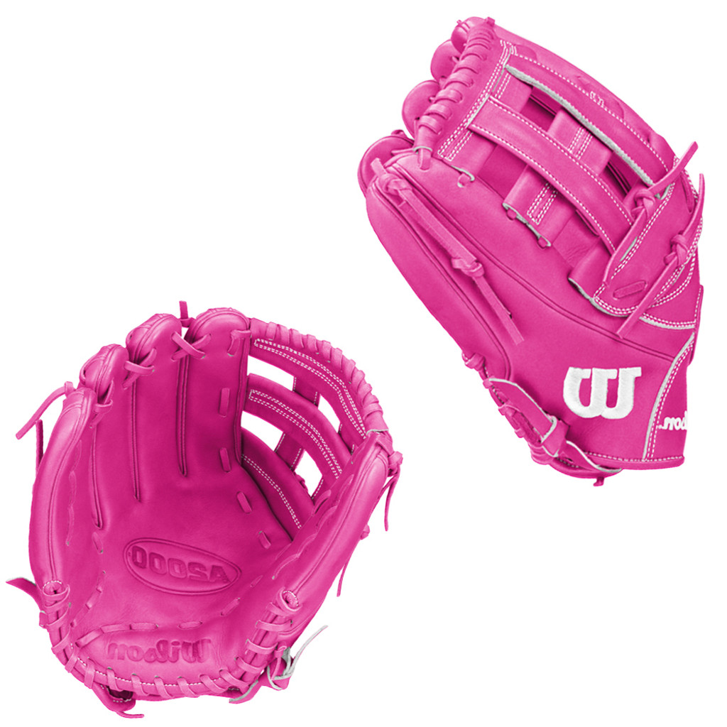 CUSTOM WILSON A2000 1750 - PINK - 12.5" LHT BASEBALL GLOVE